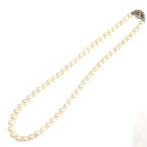 Жемчужное жемчужное жемчужное ожерелье 6,5-7 мм с круглым ожерельем доступны дамы