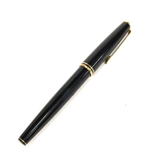 送料360円 モンブラン クラシック 万年筆 ペン先 14K/ct 585 字幅 EF 吸入式 約13.5cm ブラック MONTBLANC 同梱NG_画像1