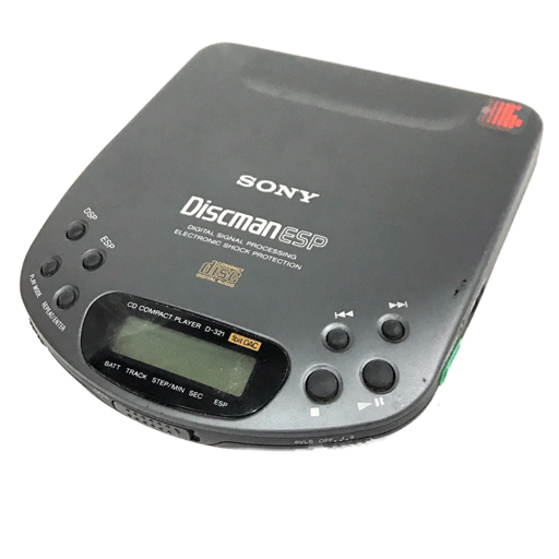 SONY D-321 COMPACT DISC COMPACT PLAYER CDプレーヤー Discman ESP QR014-98_画像1
