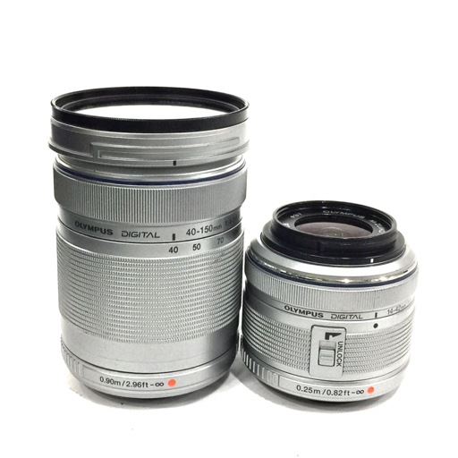 1円 OLYMPUS PEN Lite E-PL6 M.ZUIKO DIGITAL 14-42mm 1:3.5-5.6 40-150mm 1:4-5.6 ミラーレス一眼 カメラ C041525_画像7