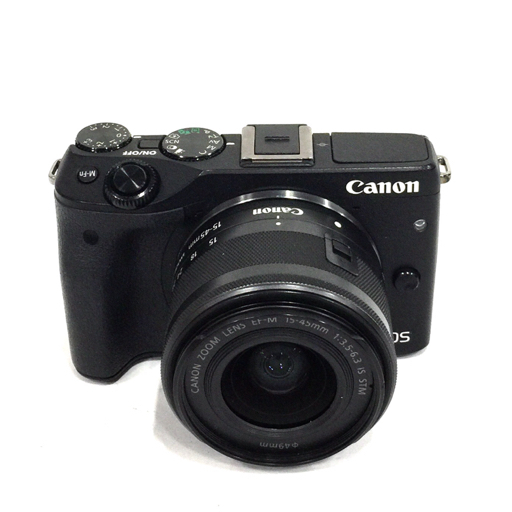 1円 Canon EOS M3 EF-M 15-45mm 1:3.5-6.3 IS STM ミラーレス一眼 カメラ セット 光学機器 C072307_画像2