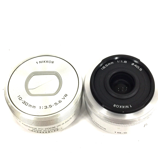 1円 Nikon 1 J5 1NIKKOR 10-30mm 1:3.5-5.6 VR 18.5mm 1:1.8 ミラーレス一眼 カメラ 光学機器 C081011_画像8