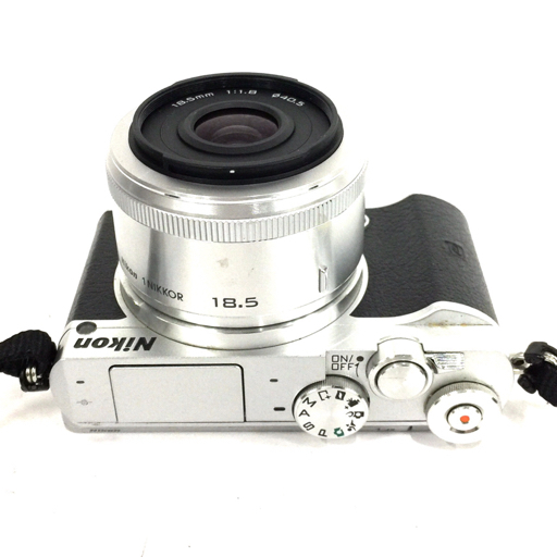 1円 Nikon 1 J5 1NIKKOR 10-30mm 1:3.5-5.6 VR 18.5mm 1:1.8 ミラーレス一眼 カメラ 光学機器 C081011_画像4