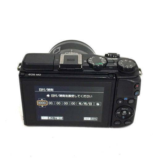 1円 Canon EOS M3 EF-M 15-45mm 1:3.5-6.3 IS STM ミラーレス一眼 カメラ セット 光学機器 C072307_画像3