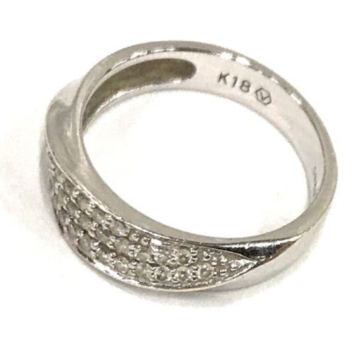 K18 ダイヤモンド D0.26ct リング 指輪 10号 重量3.8g ファッション小物 服飾小物 アクセサリー 現状品