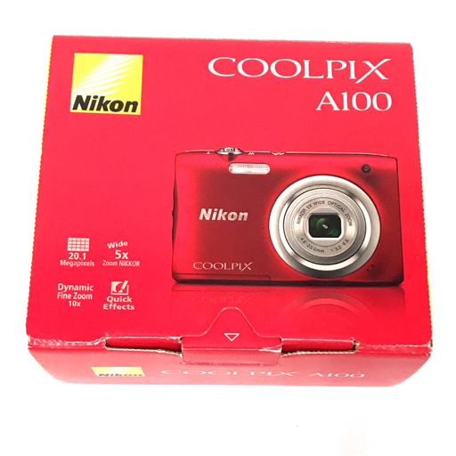 Nikon COOLPIX A100 4.6-23mm 1:3.2-6.5 コンパクトデジタルカメラ レッド_画像7