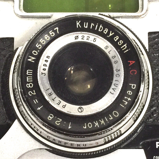 Petri HALF Orikkor 1:2.8 28mm コンパクトフィルムカメラ ハーフカメラ 光学機器 OX014-4_画像5