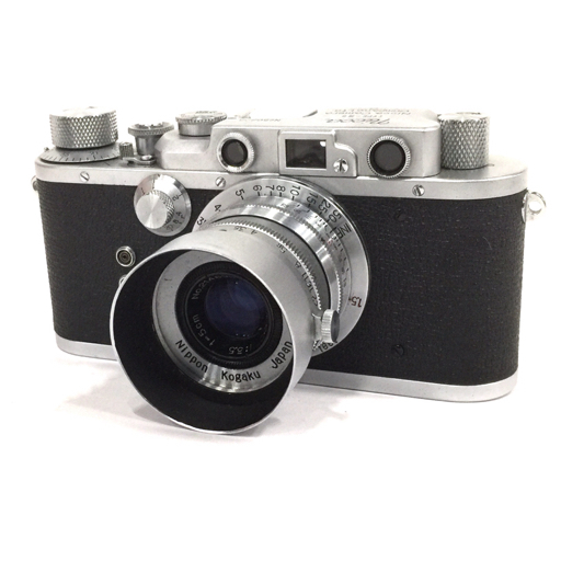 1円 Nicca TYPE-IIIS NIKKOR-Q・C 1:3.5 5cm 50mm レンジファインダー フィルムカメラ マニュアルフォーカス_画像1