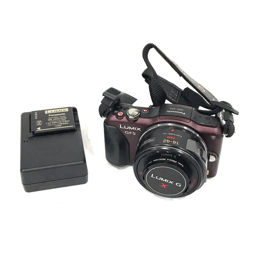 1円 Panasonic LUMIX DMC-GF5 X VARIO 1:3.5-5.6/14-42 ミラーレス一眼 デジタルカメラ C130934_画像1