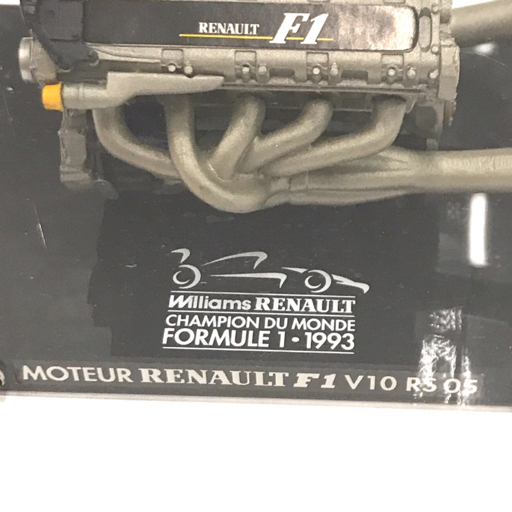 ウィリアムズ ルノー F1 エンジン ミニチュア 1993 MOTEUR RENAULT F1 V10RS 05 保存箱付き 現状品_画像2