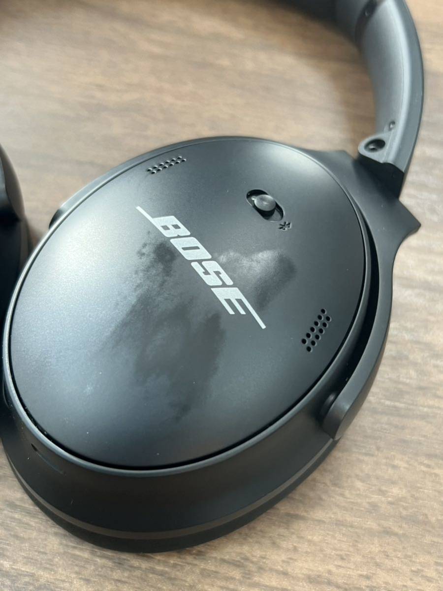 中古BOSE QuietComfort 45 ワイヤレスヘッドホンQC 45 ヘッドフォン 黒 ブラック 現状品_画像3