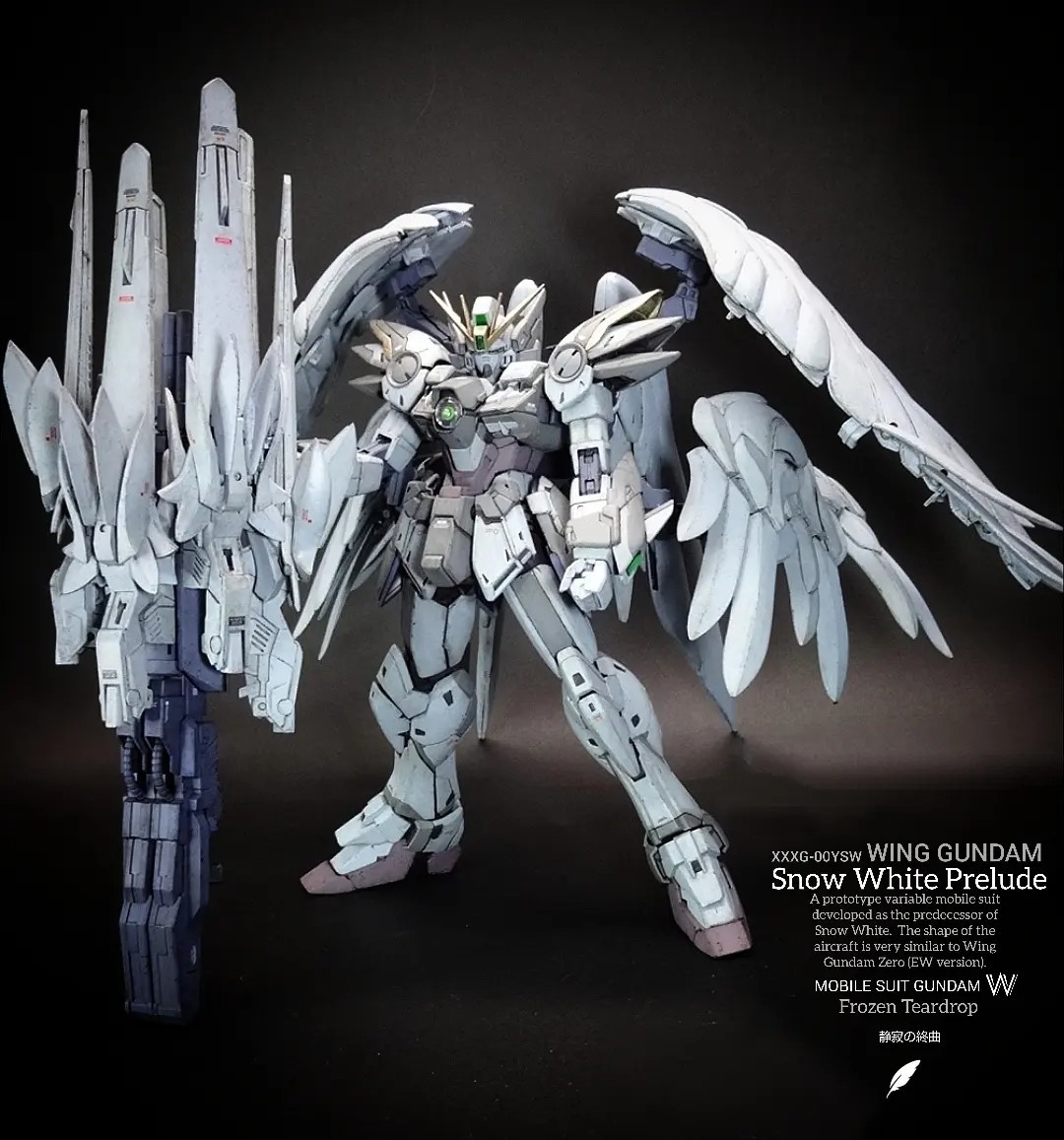 MG ウイングガンダム スノーホワイトプレリュード ver.Ka 塗装 MG ウイングガンダム スノーホワイトプレリュード ver.Ka 塗装