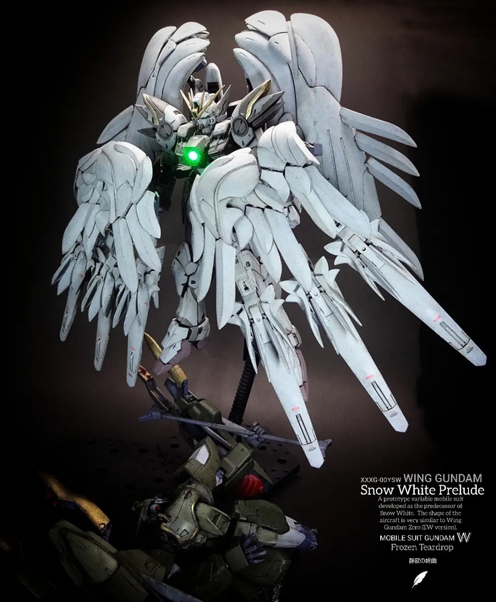 MG ウイングガンダム スノーホワイトプレリュード ver.Ka 塗装 MG ウイングガンダム スノーホワイトプレリュード ver.Ka 塗装