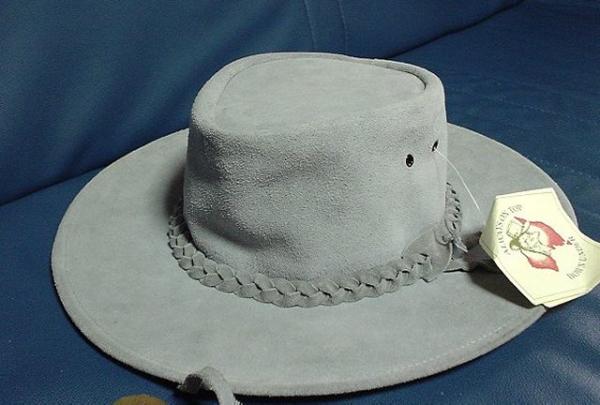 * Australia bookbinding leather bush hat * size :M* new goods unused 