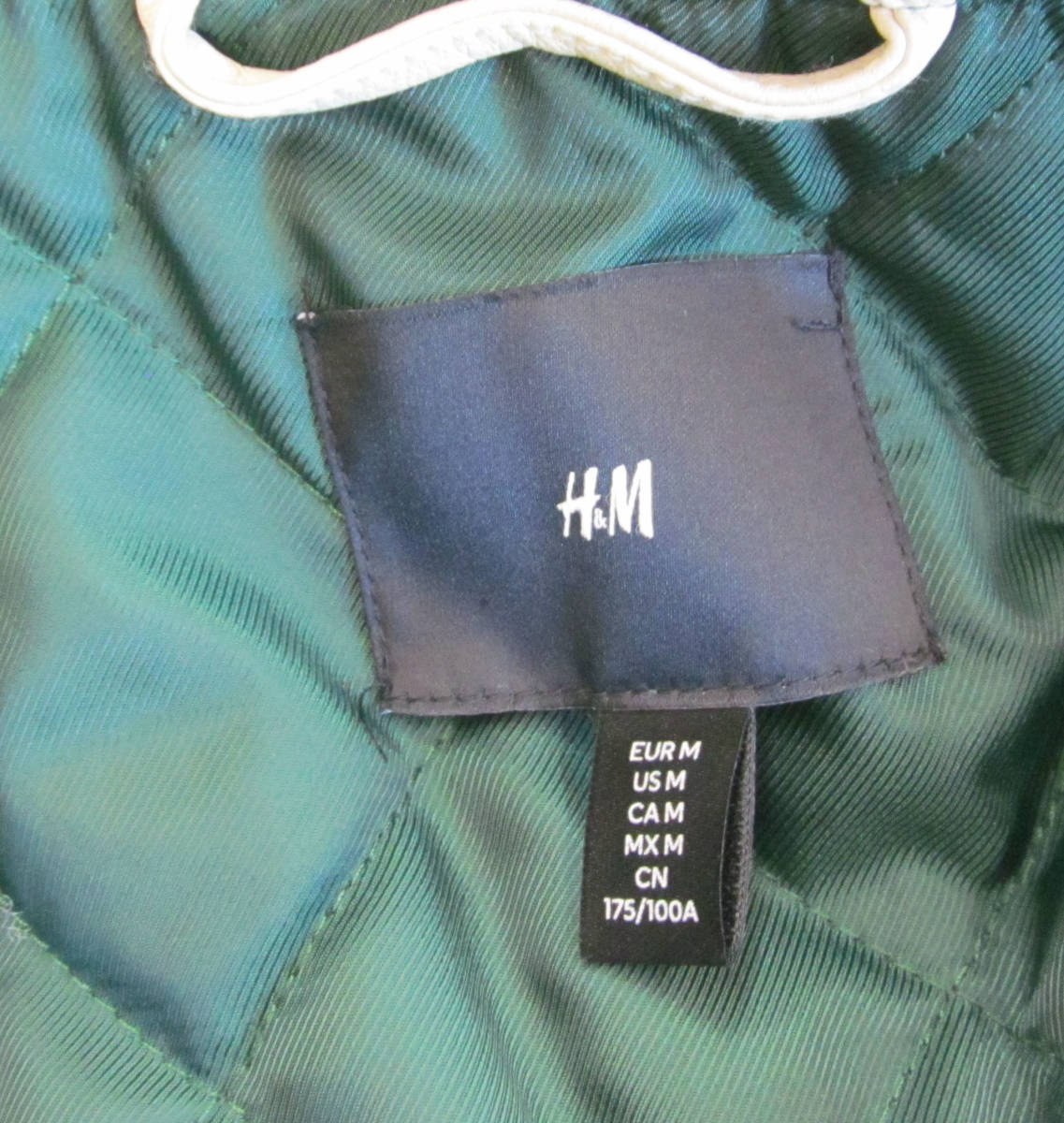 H&M 裏キルティング スタジャン ジャケット ジャンパー M d49_画像6