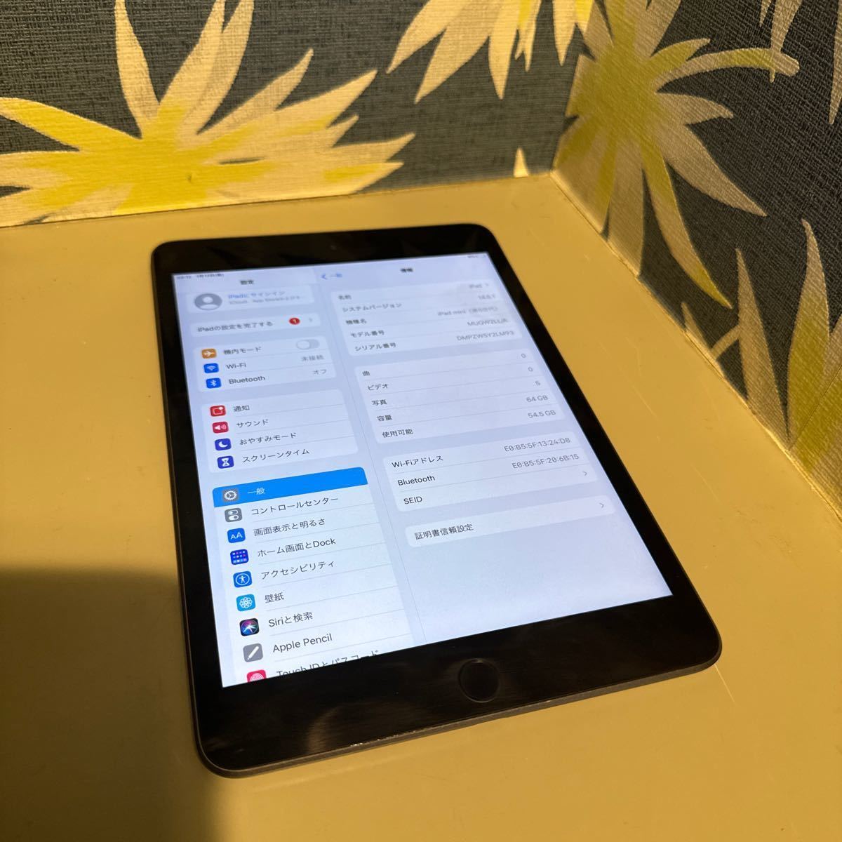 ★ Apple IPad Mini (第5世代) 64GB Wi-Fi スペースグレイ 本体のみ ☆(アメリカ版／シャッター音なし)_画像2