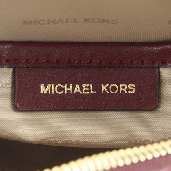 MICHAEL KORS/マイケルコース ショルダーバッグ レザー 本革 スタッズ ミニ サークル 丸形 タッセル ボルドー [NEW]★62AA99_画像8