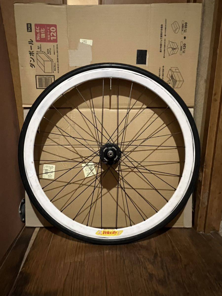 ベロシティ ディープV フロントホイール 650C Velocity DeepV ピスト fixedgear 競輪 トリック_画像1