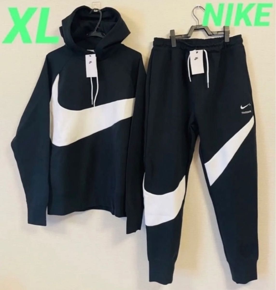 ナイキ NIKE ビッグスウッシュ パーカー スウェットパンツ 上下 ナイキ NIKE ビッグスウッシュ パーカー スウェットパンツ 上下