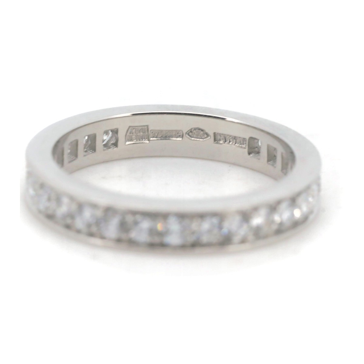 BVLGARY Marie mi- full Eternity diamond ring ring 8 number AN852592 PT950( platinum ) pawnshop exhibition 
