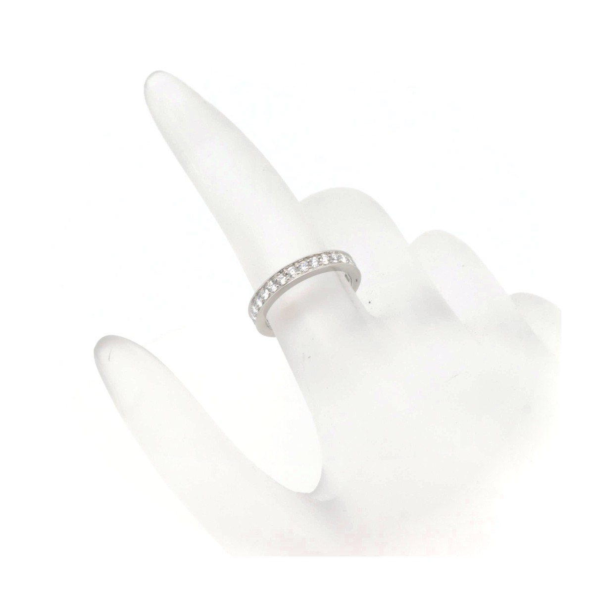  BVLGARY Marie mi- full Eternity diamond ring ring 8 number AN852592 PT950( platinum ) pawnshop exhibition 