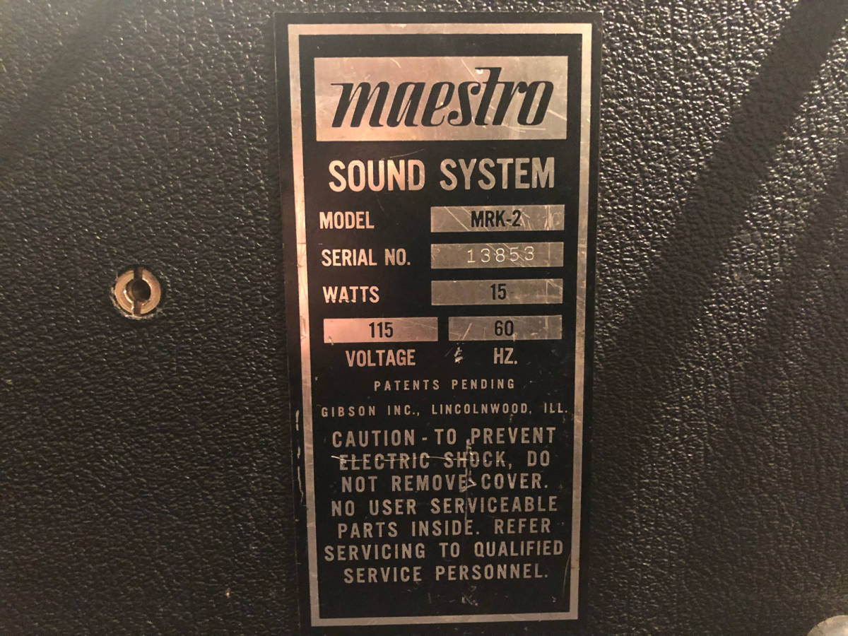 [ Vintage ]Maestro Rhythm King MRK-2 ( Sly * Stone favorite model )ma Est ro rhythm King 