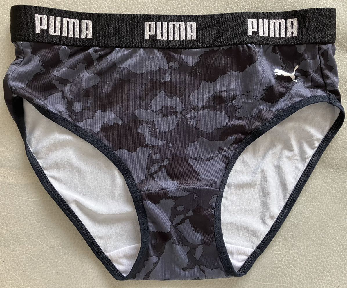 * новый товар *puma Puma принт серый X черный шорты L размер *