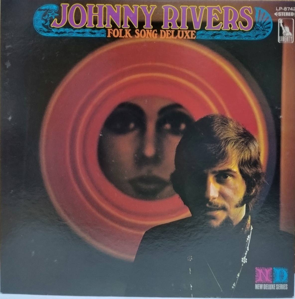 ☆LP Johnny Rivers / Folk Song Deluxe 日本盤 LP-8742 ☆_画像1