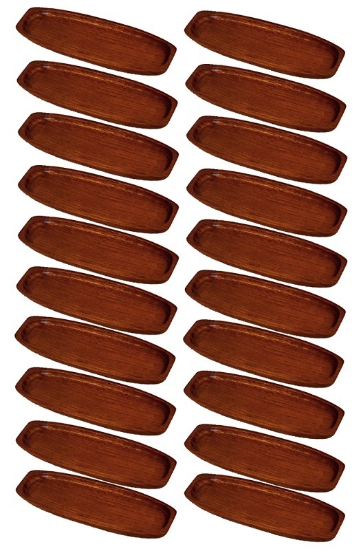 ☆木製森の器おしぼり受け約200X80mm20個新品 ☆木製森の器おしぼり受け約200X80mm20個新品