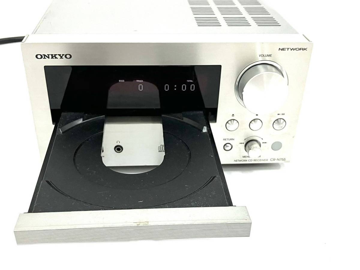 【通電のみ確認済】ONKYO/オンキヨー NETWORK CD RECEIVER/ネットワークCDレシーバー CR-N755 オンキョー オーディオ機器(43551A2) _画像2