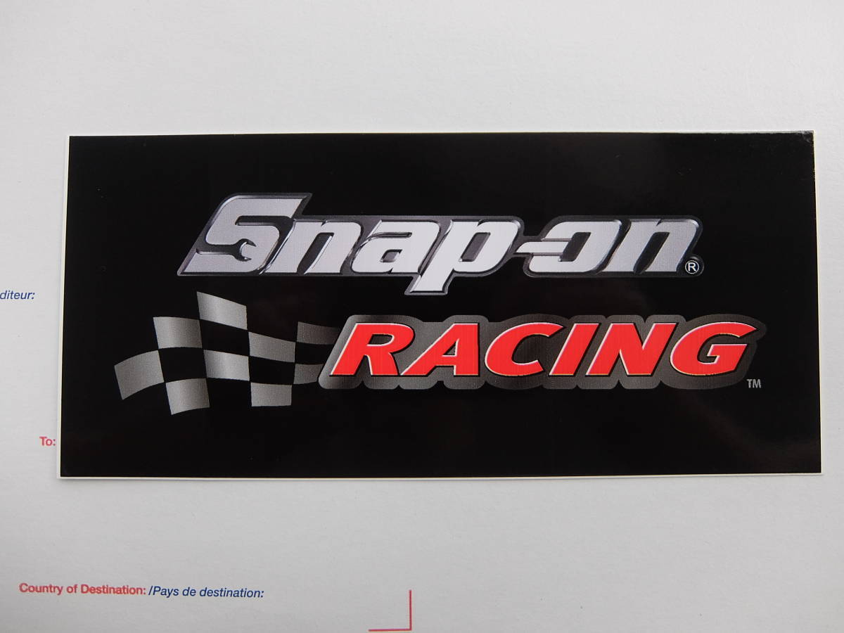 Snap-on USA輸入品*RACING スナップオンロゴステッカー/新品_画像1