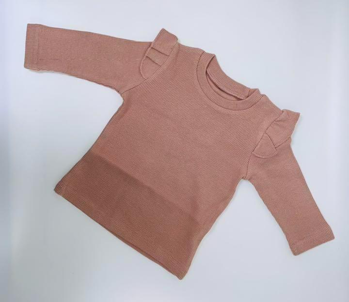 [ new goods ] rib frill tops Kids clothes ... clothes 80 90 100