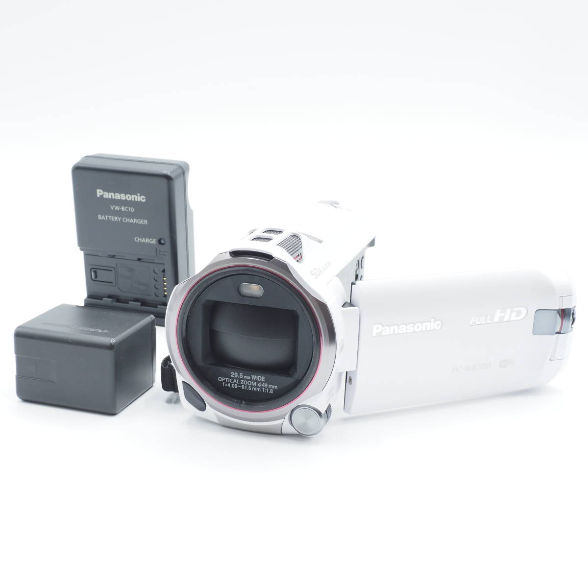 ★新品級★ Panasonic パナソニック HDビデオカメラ W870M ホワイト HC-W870M-W #1818