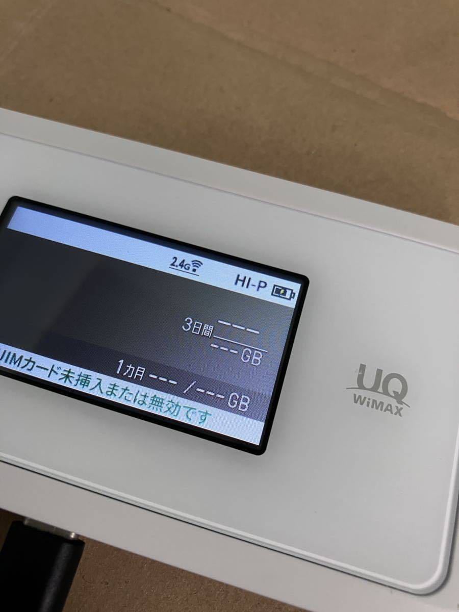 au UQ WiMAX2 モバイルルーター WX06　NEC 　通電確認のみのジャンク品_画像7