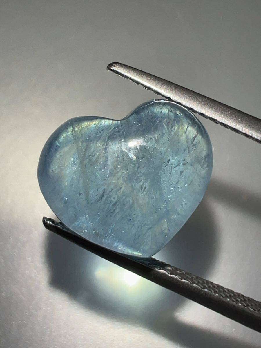 [ down ] aquamarine Heart type loose 5.99ct KS500-150