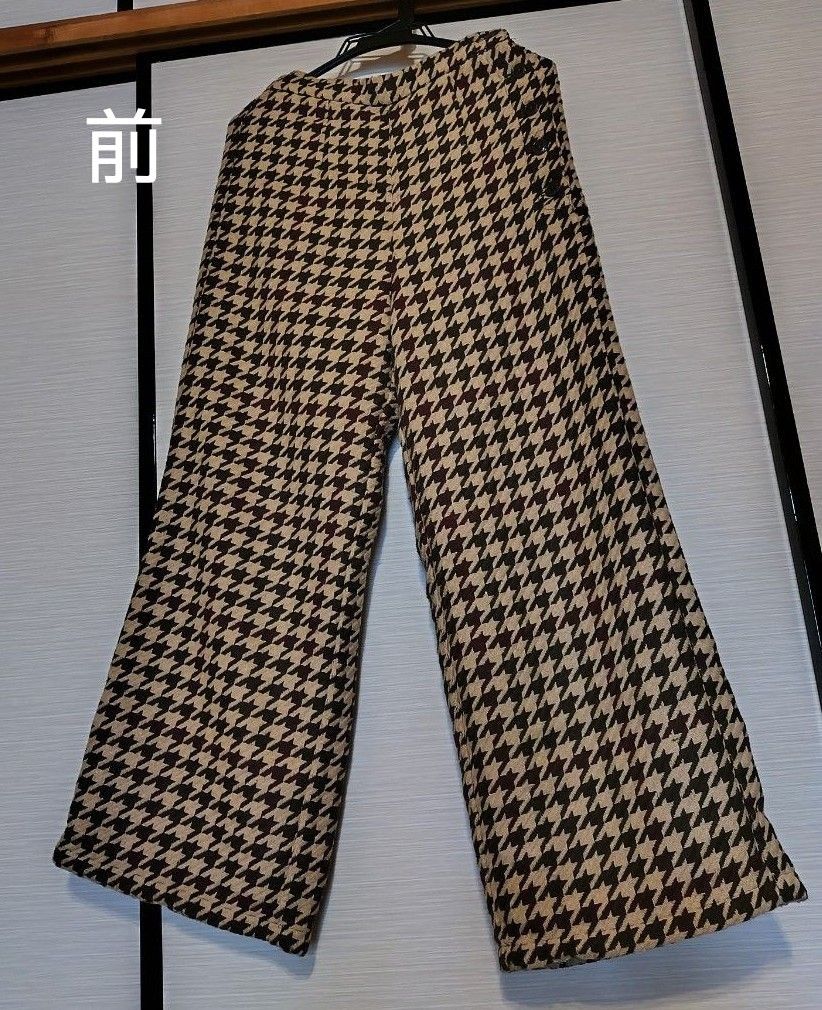 CHIDORI CHECK PANTS　アズールバイマウジー ワイドパンツ　千鳥格子　パンツ AZUL BY MOUSSY