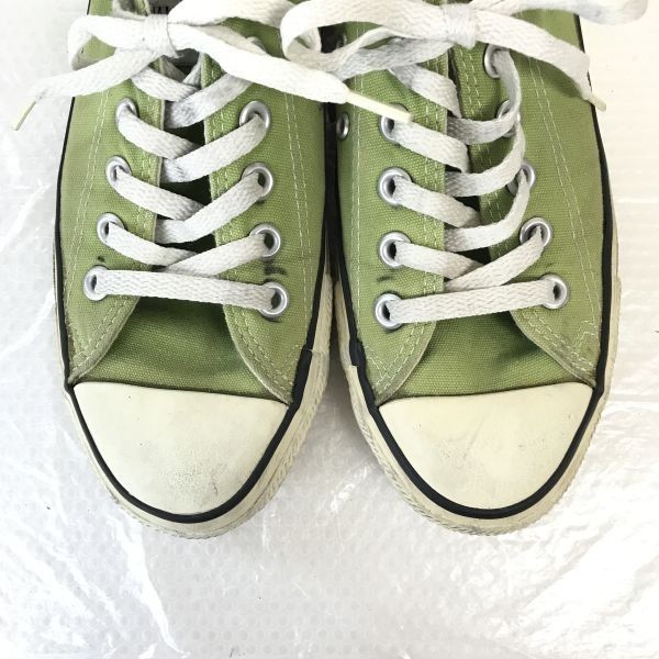 Made in USA☆CONVERSE ALL STAR☆オールスター/ローカットスニーカー【6.5/24.5-25.0/黄緑】sneakers/Shoes/trainers/Vintage◎CC-102