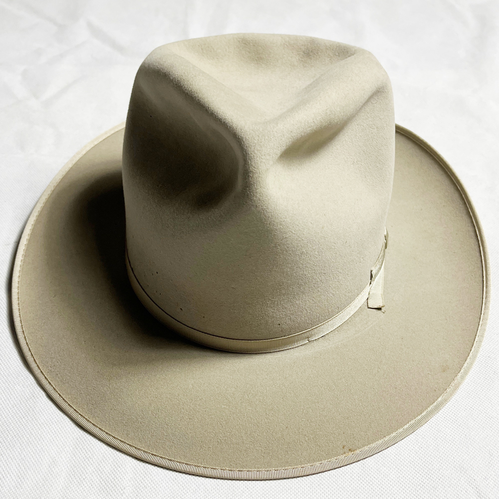 極上ミント BIG! 50's STETSON 59CM 3x オープンロード OPEN ROAD ステットソン MINT VINTAGE ヴィンテージ HAT ハット ウエスタン 着 レア_画像2