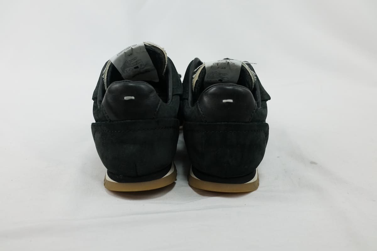 中古 Maison Margiela メゾンマルジェラRunner スエード レザースニーカー ブラック レディース サイズ35 (約22cm)の画像7