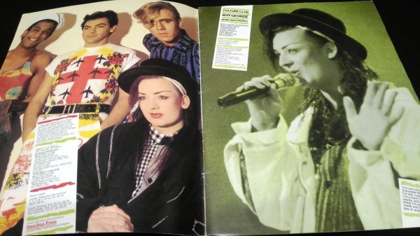  culture * Club foreign book photoalbum /Culture Club: Boy George in His Own Words * Boy * George 1983 year issue poster attaching 