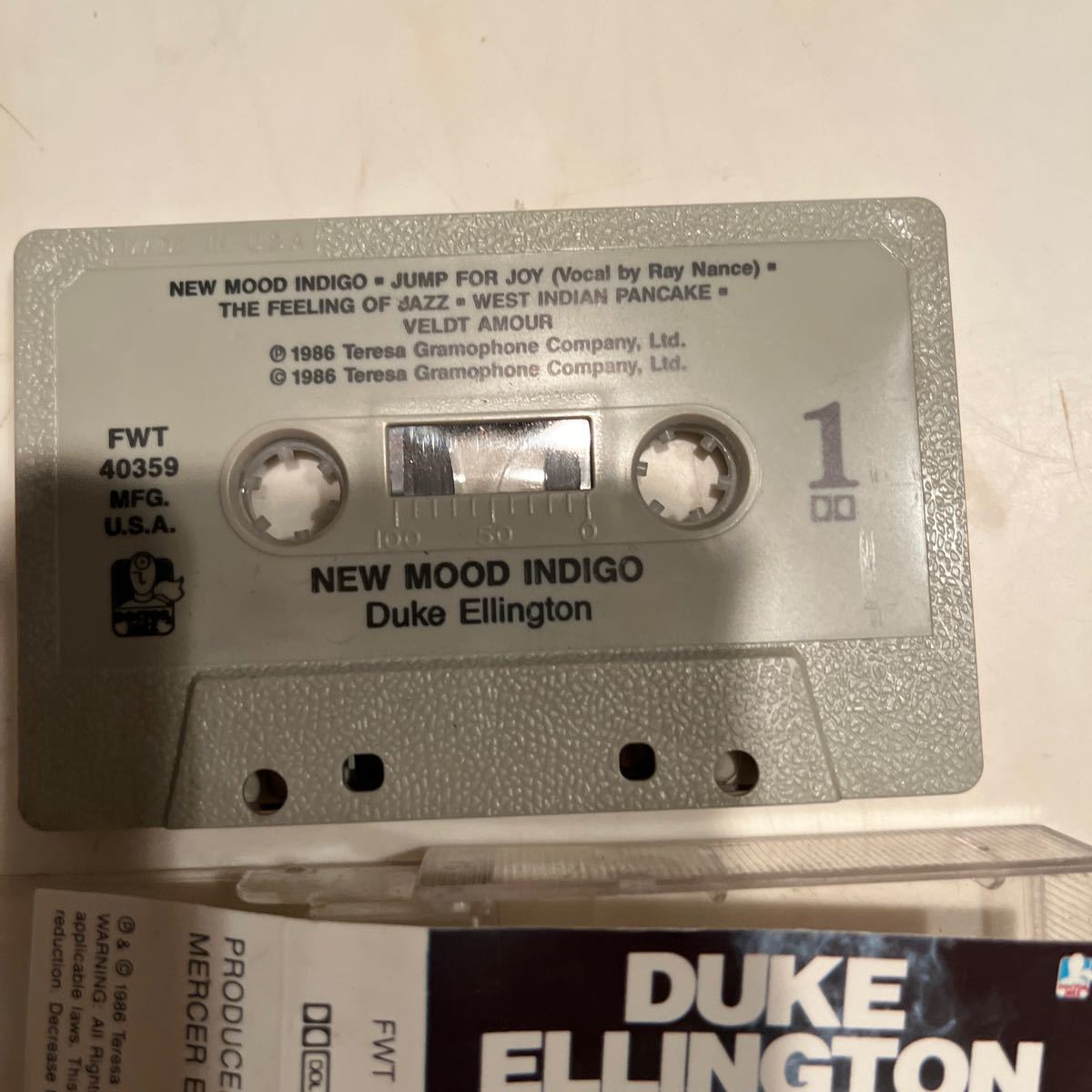 1986年作品　デューク・エリングドン　ニュー・モッド・インディゴ　お値打ち品　綺麗傑作最高品　ヴィンテージテープ　オールド_画像2