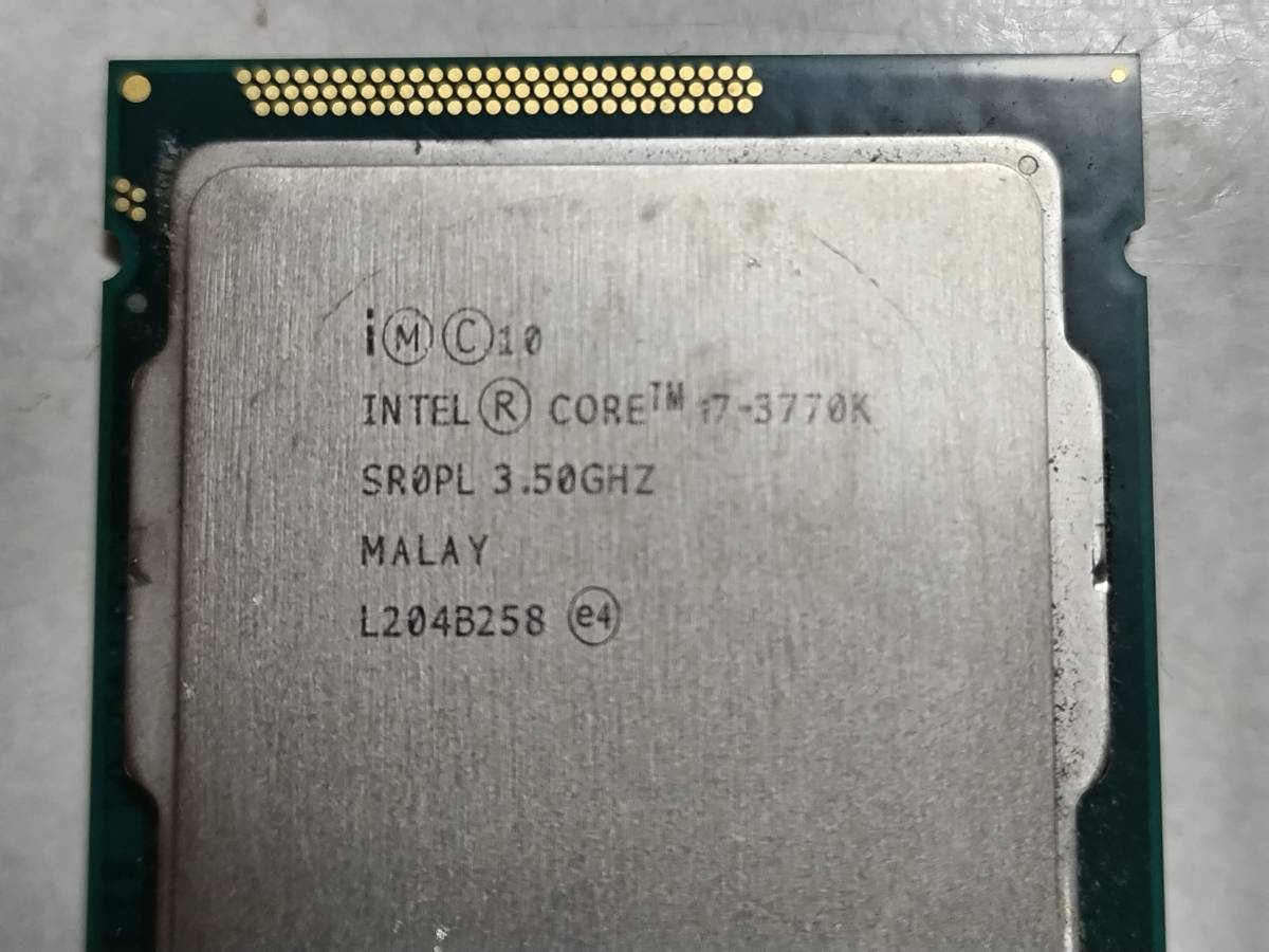 intel Core i7 3770k 3.5GHz 中古品_画像2