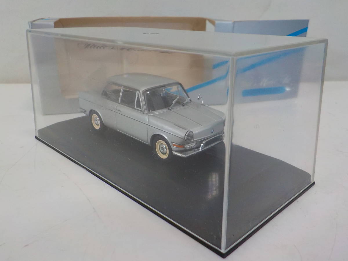 G-⑤【MINICHAMPS】BMW 700 LS 1962-1965 SILVER ミニチャンプス ビーエムダブリュー シルバー 車 ミニカー 模型【1/43scale】_画像9
