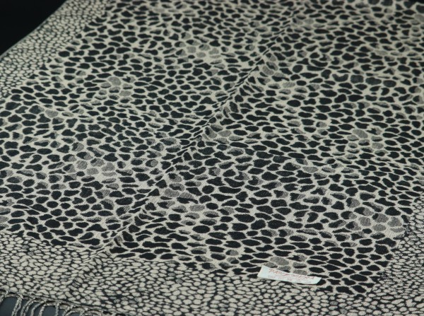 blakafee #BF-0323 極上 パシュミナ 大判 ストール【ブラック/ベージュ系/Leopard_豹】High Quality Pashmina Collection_画像3