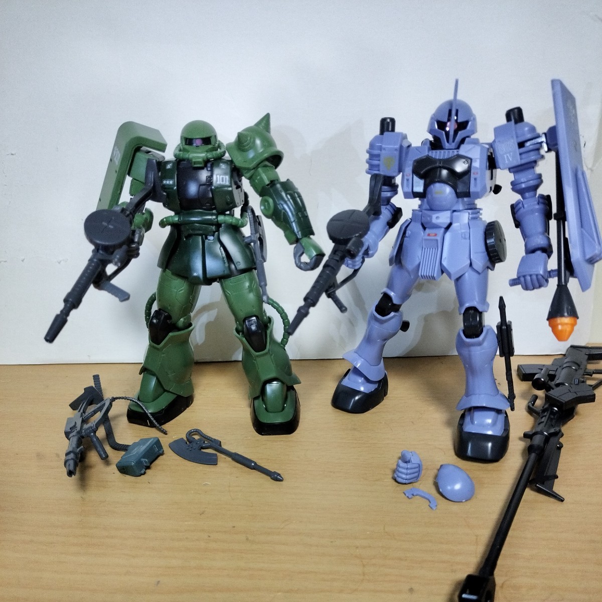 HGUC 1/144 ガンダム ジ・オリジン ザクⅡ C型 ヅダ 完成品 シャア・アズナブル専用 ガンプラ ジャンク HG ザク MSイグルー ヒルドルブ_HGUCヅダⅠ+ザクⅡオリジン版完成品