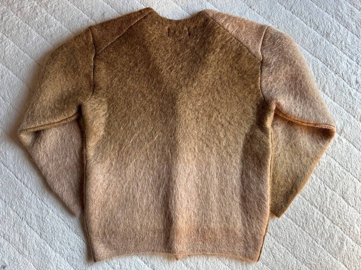 23秋冬　サイズ3　モカブラウン　UNUSED　アンユーズド　US2376 / Gradation mohair cardigan.　モヘア_画像5