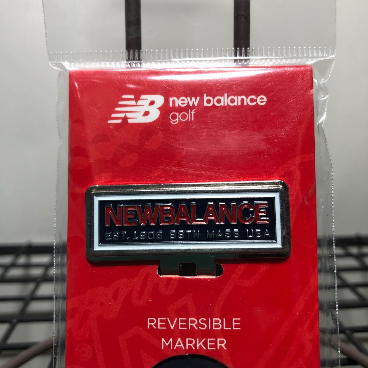 New Balance Golf ニューバランスゴルフ　リバーシブル　シリコン　ゴルフマーカー　クリップマーカー　012-1184013-120 ネイビー_画像2