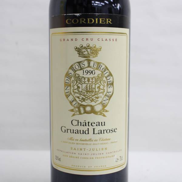 CHATEAU GRUAUD LAROSE（シャトー グリュオ ラローズ）1990 12.5％ 750ml X24A230137_画像2