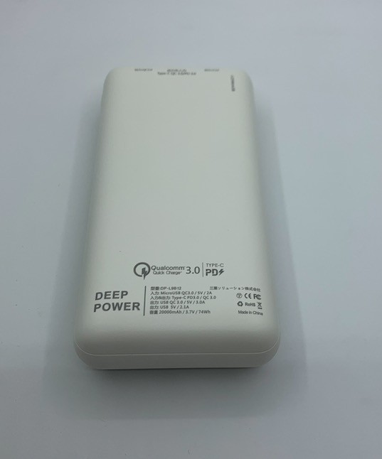 20000mAh　18W 急速充電 PD3.0対応/QC3.0対応/Type-C入出力 モバイルバッテリー パソコン/iPhone/iPad/Android/Type-C 機種等対応 白色_画像7