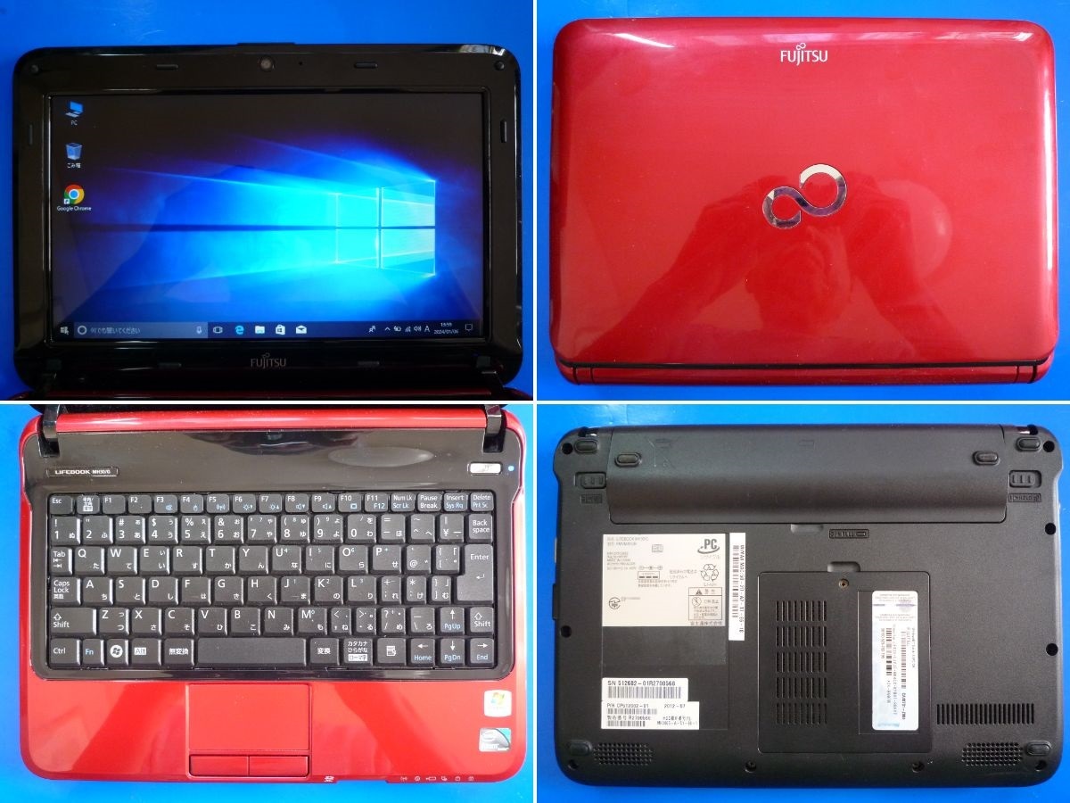 G彡 LIFEBOOK MH30/G Atom N475 1.83GHz/2G/120G/10.1型WSVGA/Win10+2021_画像4